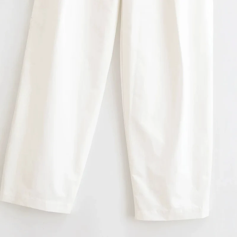Damen Elegante High‑Waist Palazzo‑Hose mit Bügelfalte und geradem weitem Bein Drune