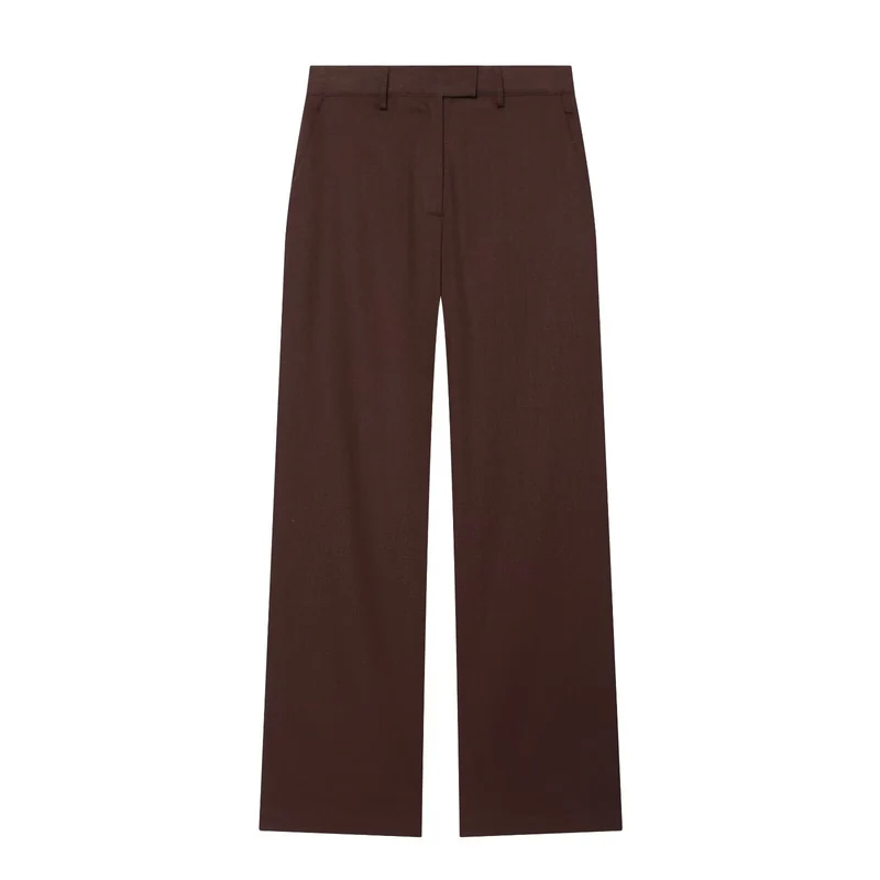 Damen Doppelreiher-Blazer und High-Waist-Hose im Tailored-Set Drune