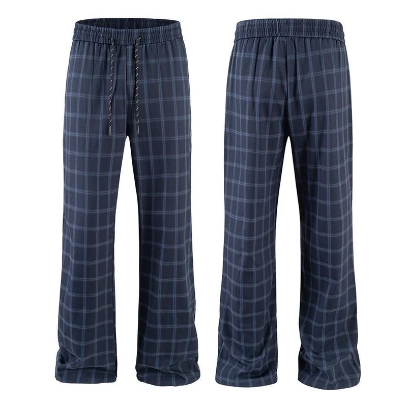 Herren Bequeme Freizeithose mit Karomuster Drune