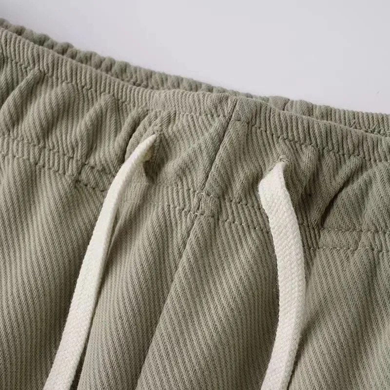 Herren Bequeme Freizeithose mit elastischem Bund und Seitentaschen Drune