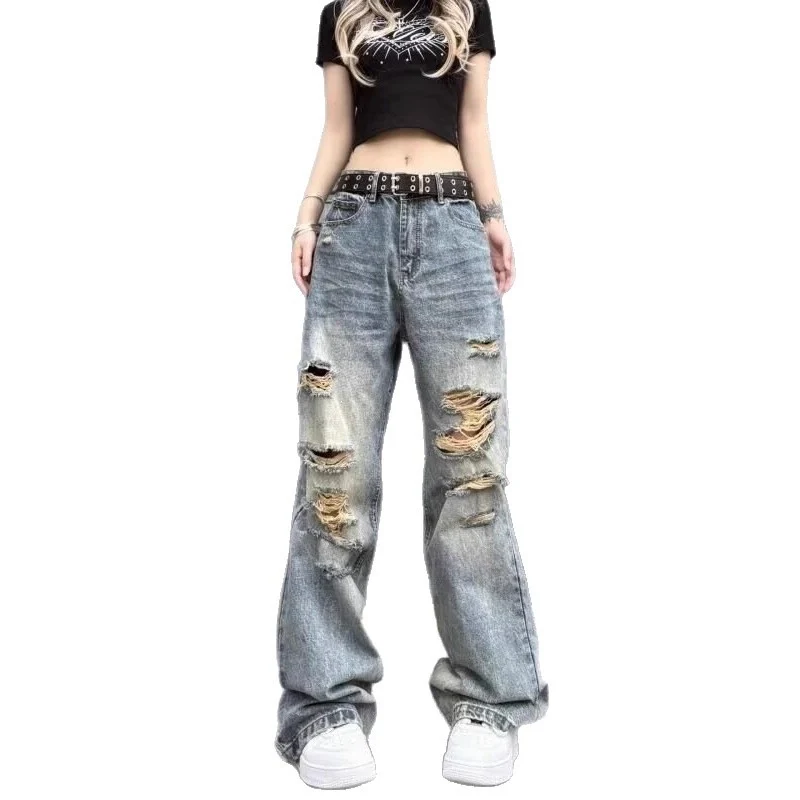 Damen Weitgeschnittene Jeans Drune