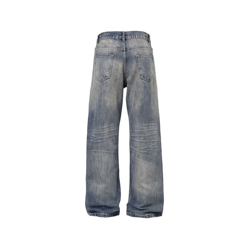 Damen Weit geschnittene Vintage Denim-Jeans Drune