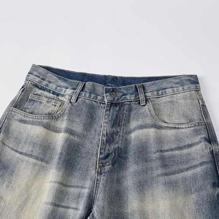 Damen Weit geschnittene Vintage Denim-Jeans Drune