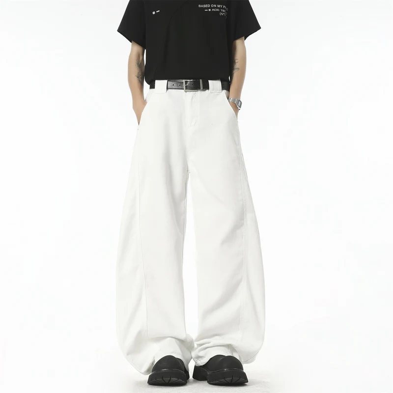 Damen Weit geschnittene High-Waist Hose Drune