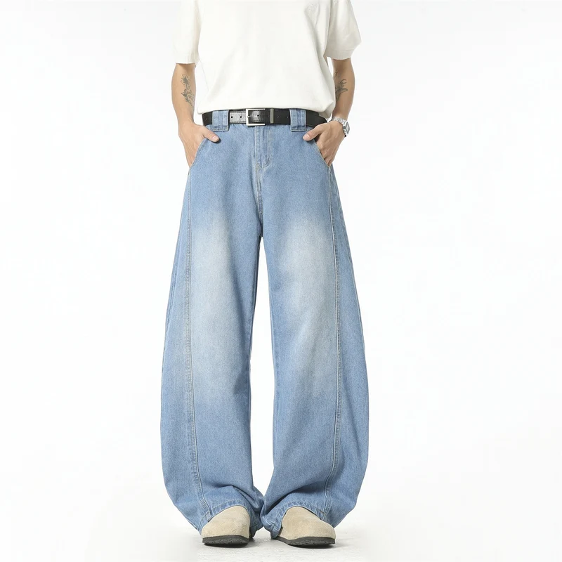 Damen Weit geschnittene High-Waist Hose Drune