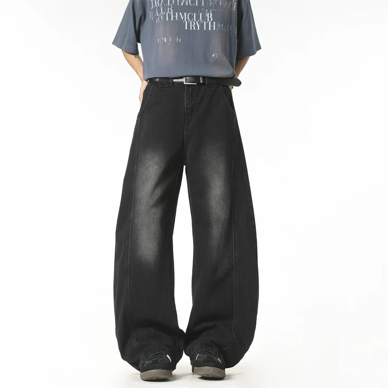 Damen Weit geschnittene High-Waist Hose Drune
