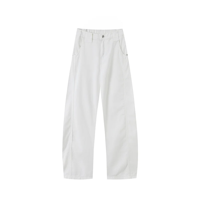 Damen Weit geschnittene High-Waist Hose Drune