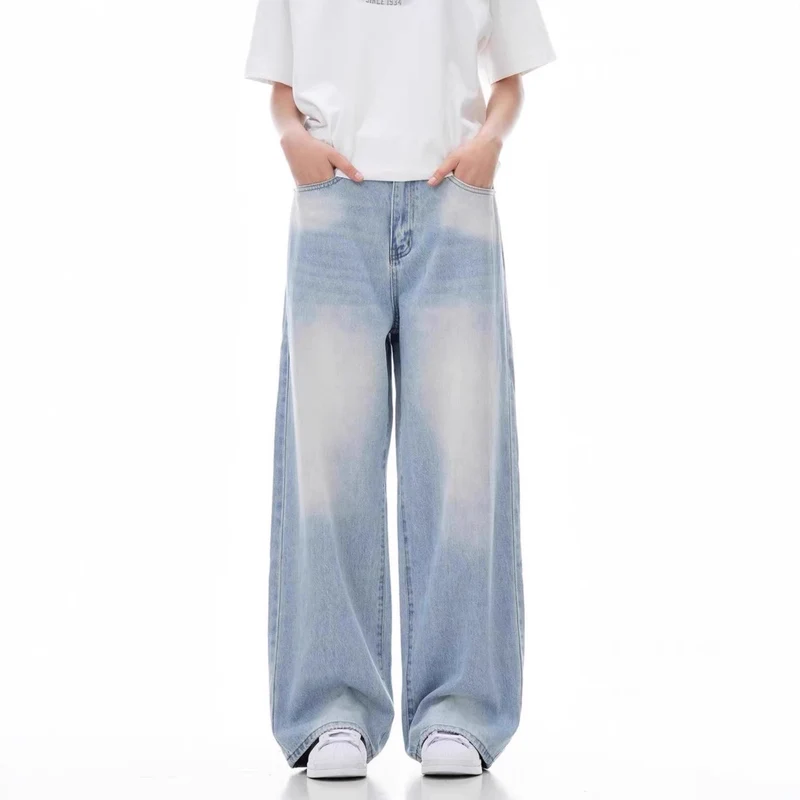 Damen Weit geschnittene Casual Jeans Drune