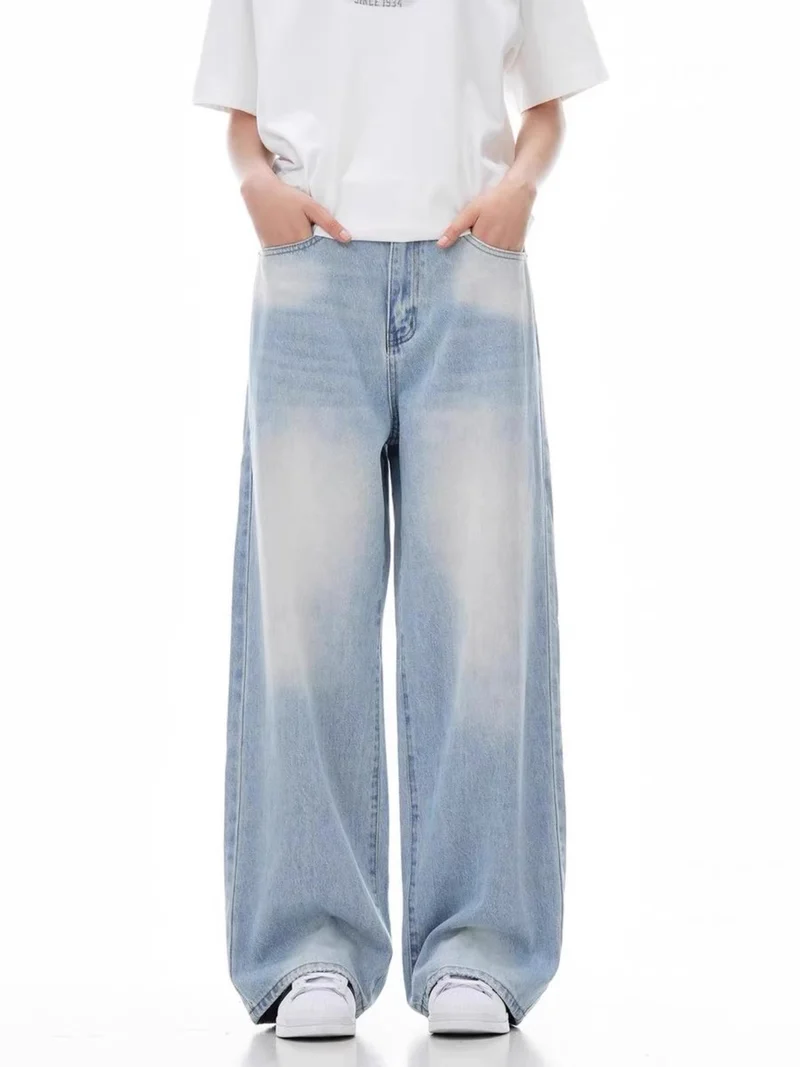 Damen Weit geschnittene Casual Jeans Drune