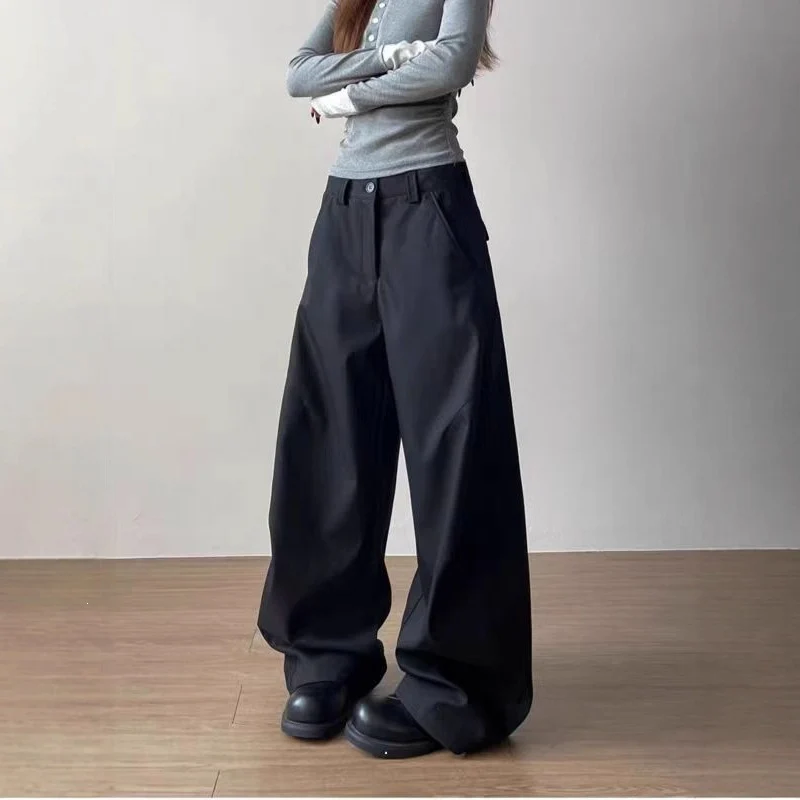 Damen Übergroße Stoffhose Drune