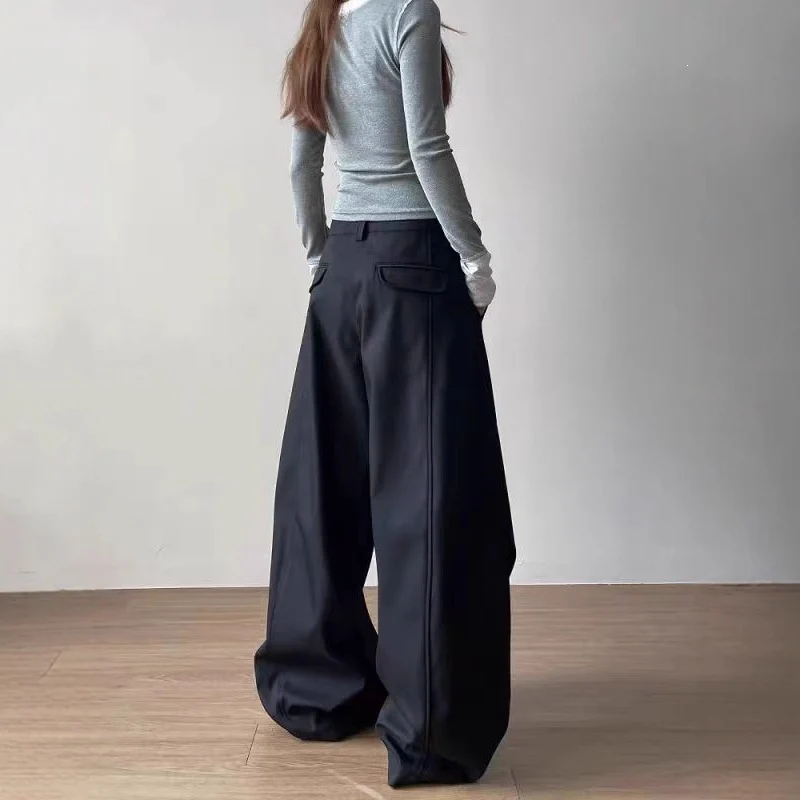 Damen Übergroße Stoffhose Drune