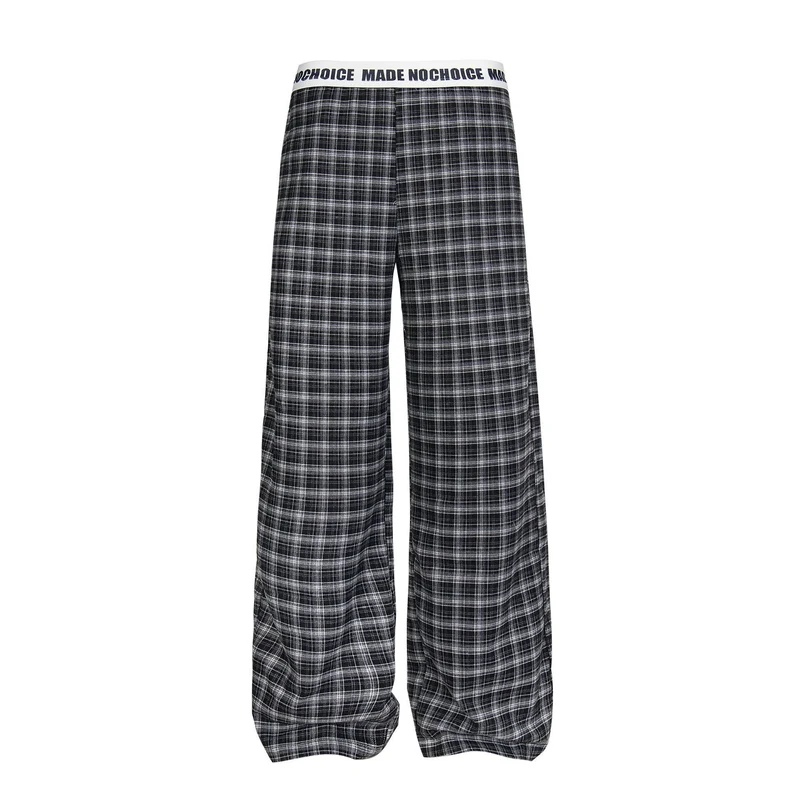 Damen Gemusterte Weitgeschnittene Freizeithose Drune