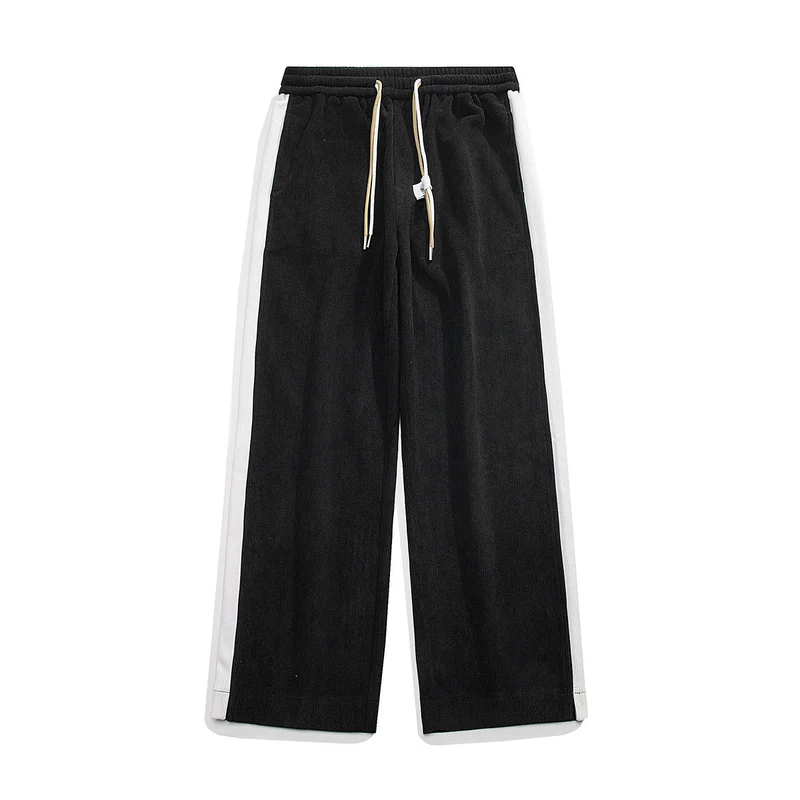 Damen Elegante und lässige Cordhose mit seitlichen Streifen Drune