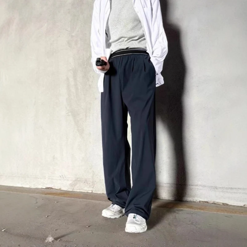 Damen Bequeme und lässige Weite Relaxed Fit Hose Drune