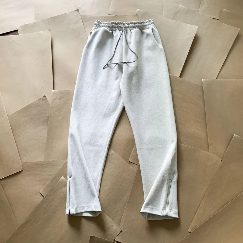 Damen Bequeme Sportliche Jogginghose mit Reißverschluss Drune