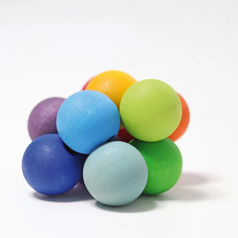 Greifling Regenbogen-Kugeln, Handschmeichler, Holz | Grimms