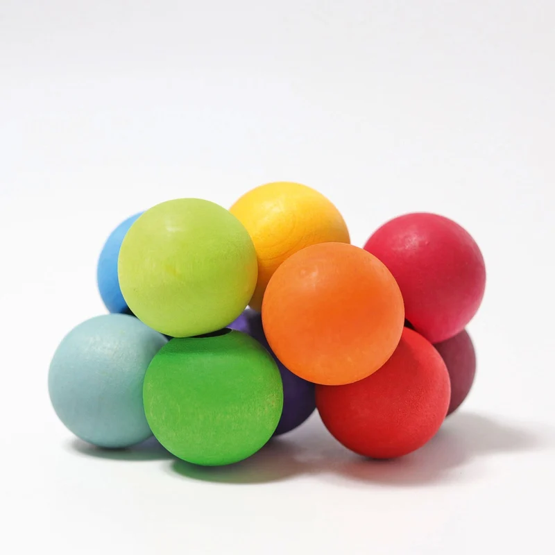 Greifling Regenbogen-Kugeln, Handschmeichler, Holz | Grimms