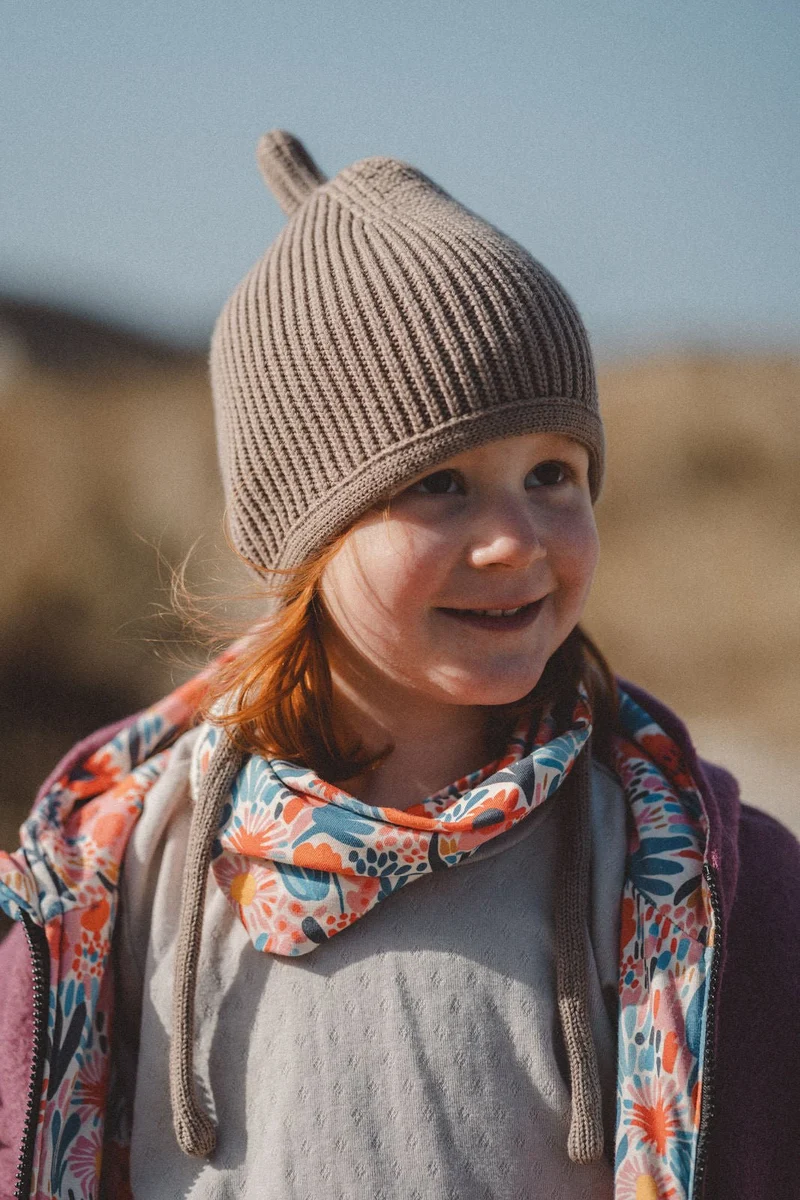 Wollwalkjacke Kinder Beere Blume Bunt