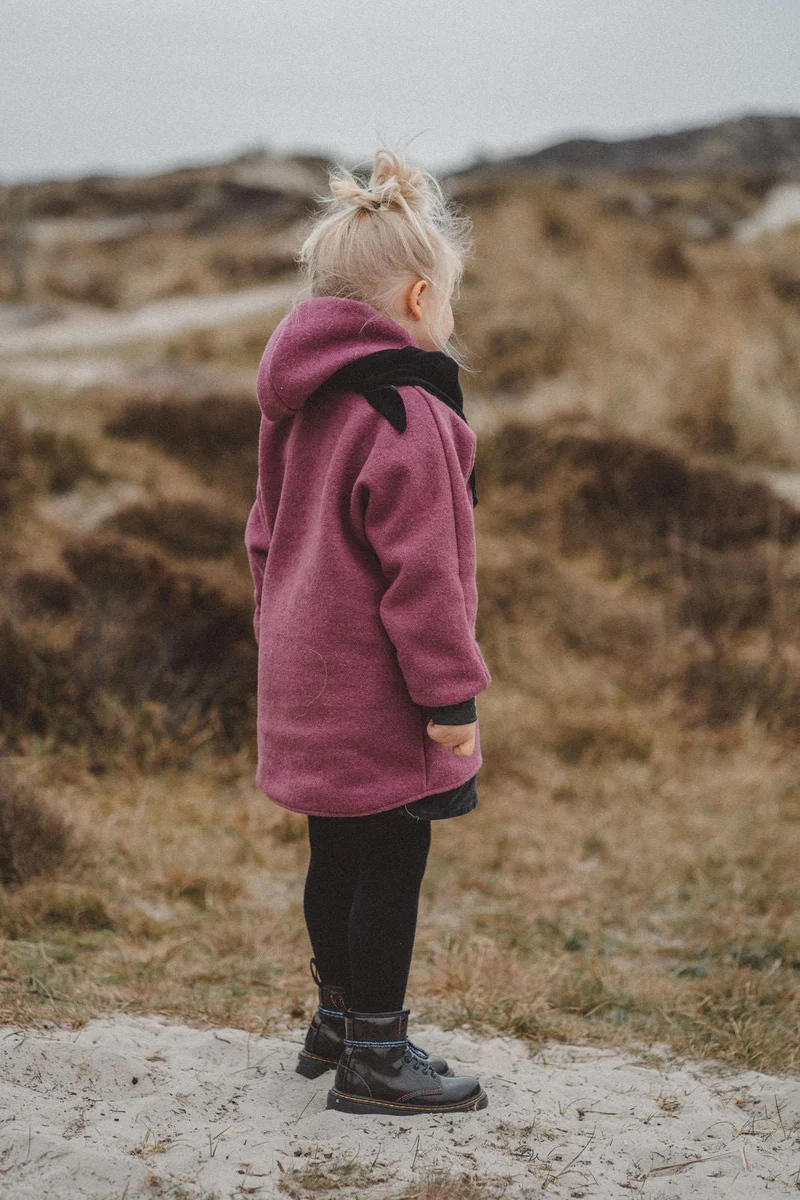 Wollwalkjacke Kinder Beere Space