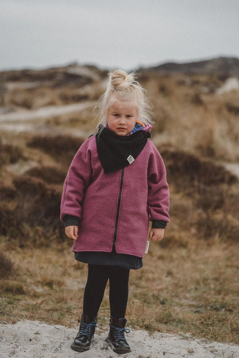 Wollwalkjacke Kinder Beere Space