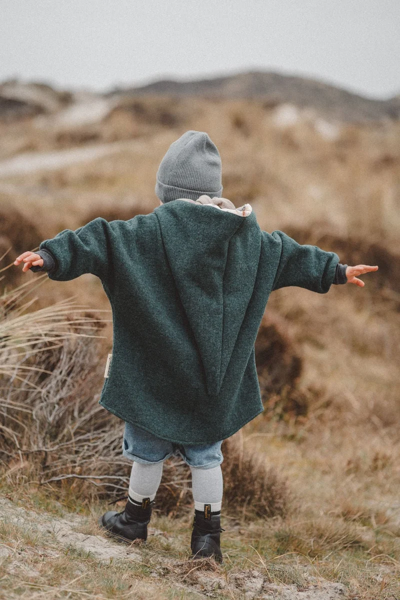Wollwalkjacke Kinder Wald Wichtel