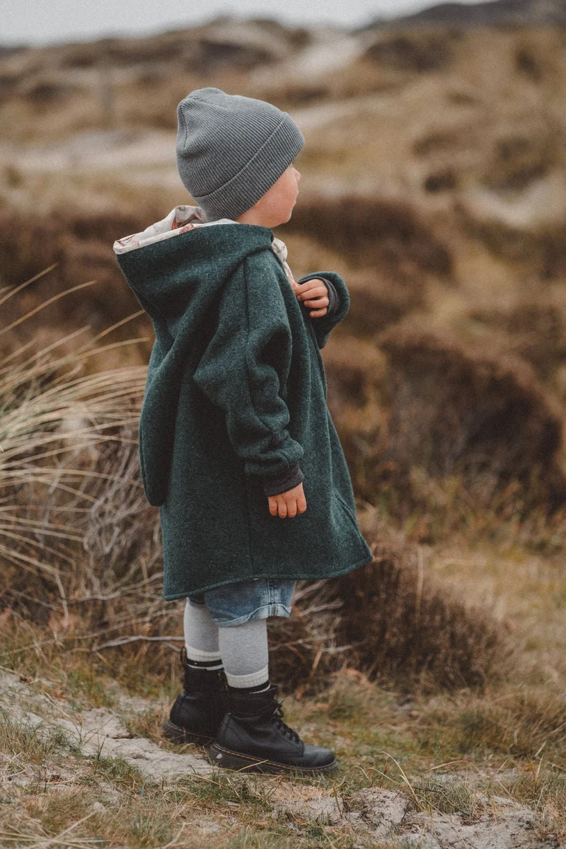 Wollwalkjacke Kinder Wald Wichtel
