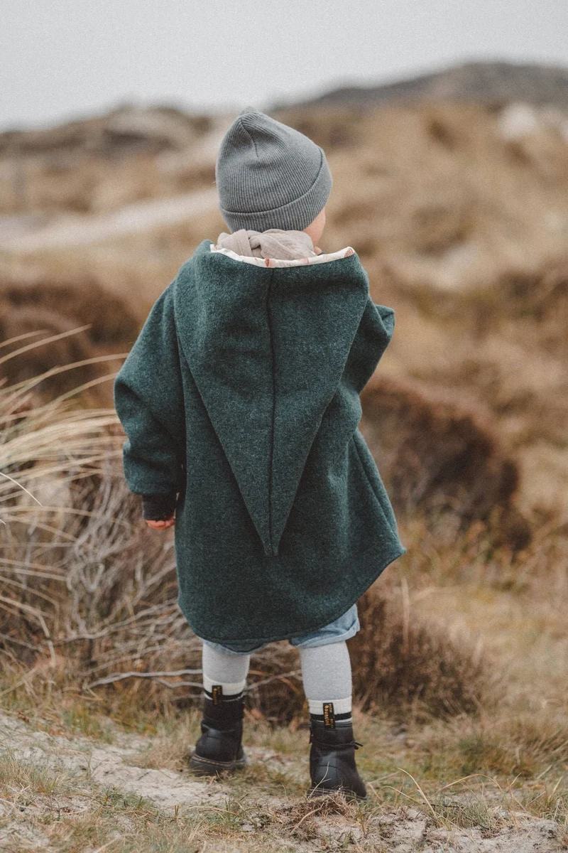 Wollwalkjacke Kinder Wald Wichtel