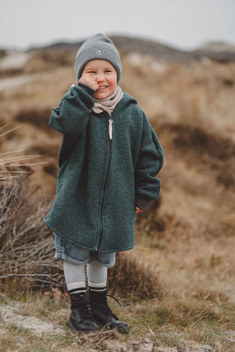 Wollwalkjacke Kinder Wald Wichtel
