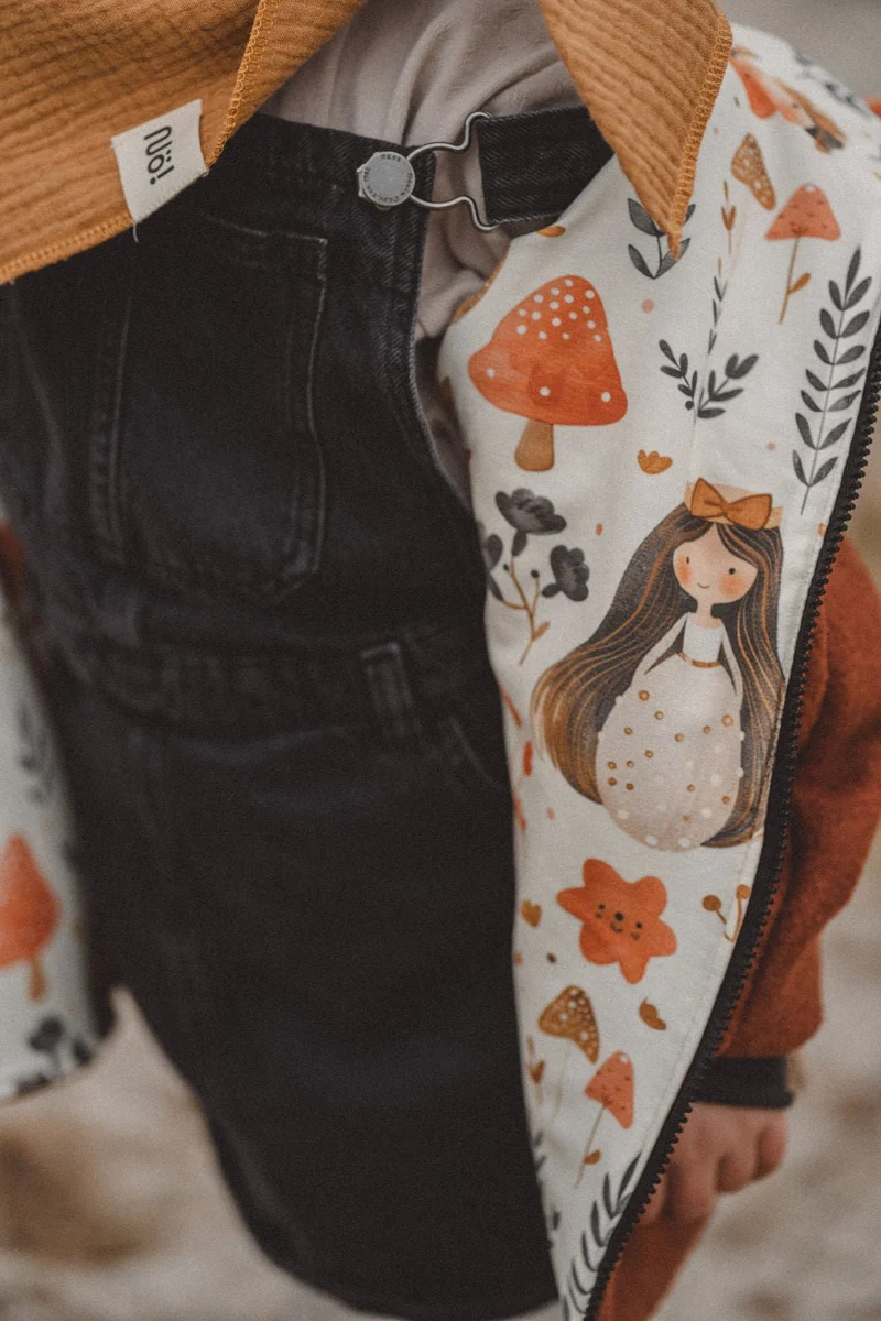 Wollwalkjacke Kinder Rost Waldprinzessin