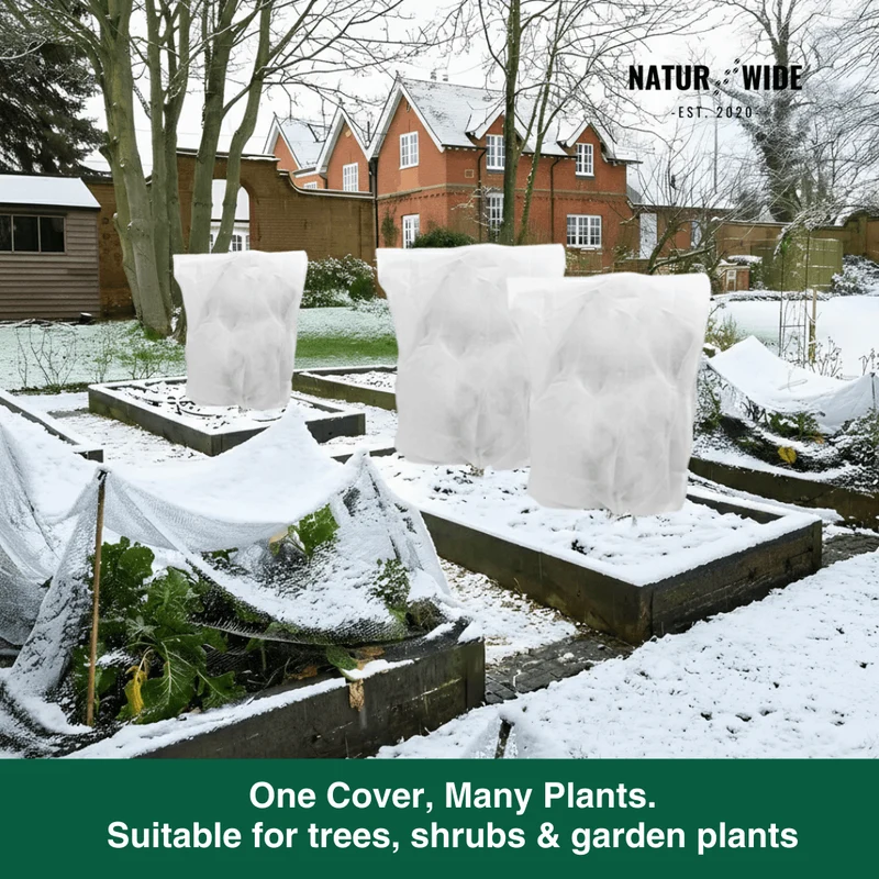 Winter Plant Protection Bag – Fleece Frost Cover with Zipper