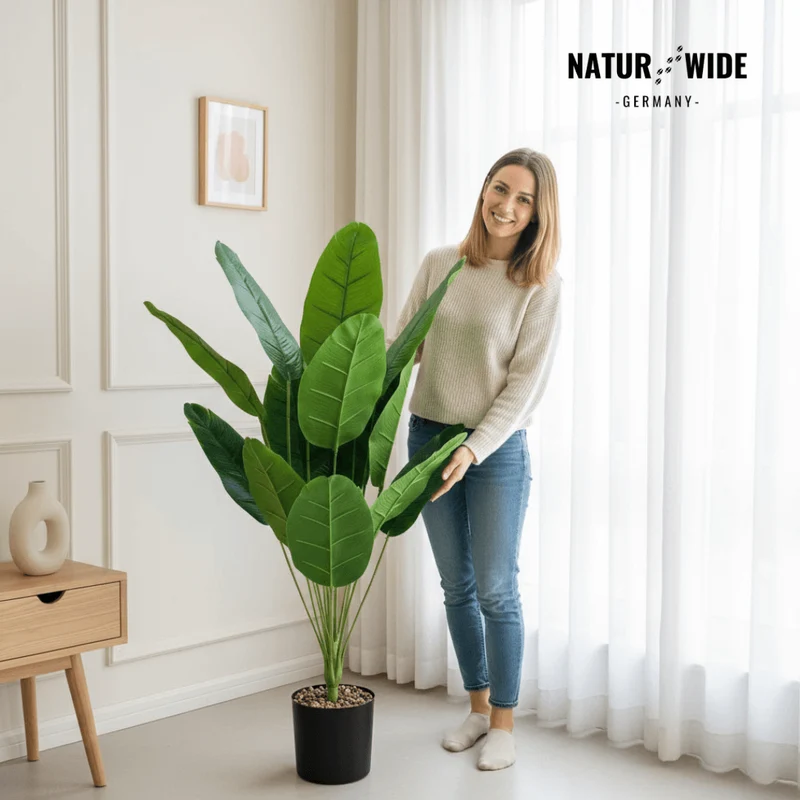 Große Kunstpalme – Real Touch Bananenbaum