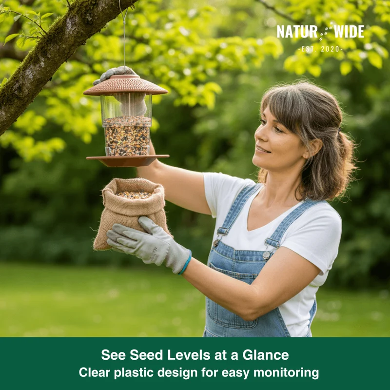 Gazebo Wild Bird Feeder – Hanging Outdoor Seed Station