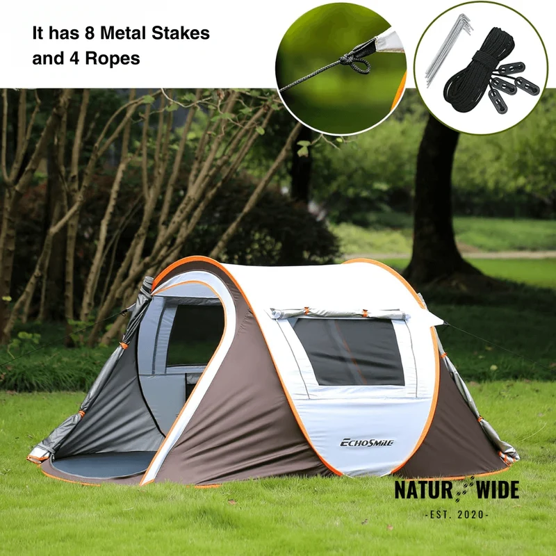 Pop-Up Throw Tent 5-8 Person – Automatic Waterproof Camping Tent
