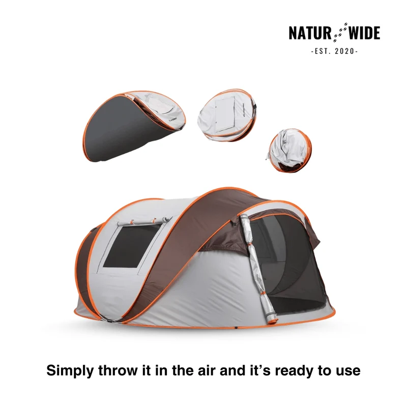 Pop-Up Throw Tent 5-8 Person – Automatic Waterproof Camping Tent