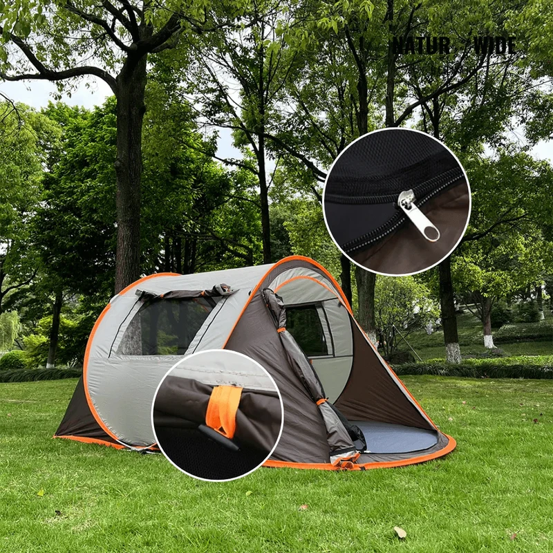 Pop-Up Wurfzelt 5-8 Personen – Automatisches Campingzelt Wasserdicht