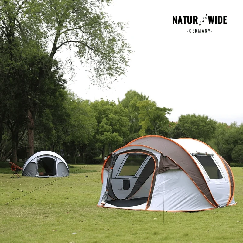 Pop-Up Wurfzelt 5-8 Personen – Automatisches Campingzelt Wasserdicht