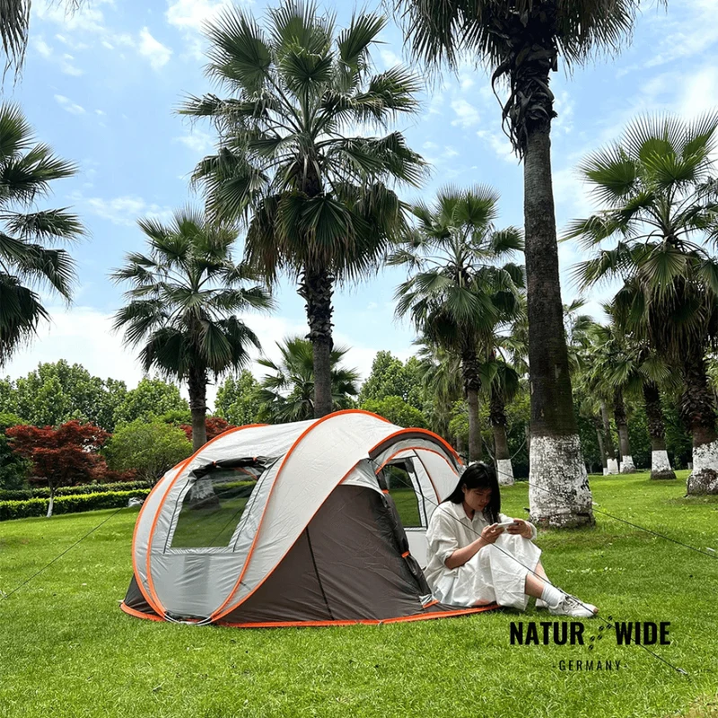 Pop-Up Wurfzelt 5-8 Personen – Automatisches Campingzelt Wasserdicht