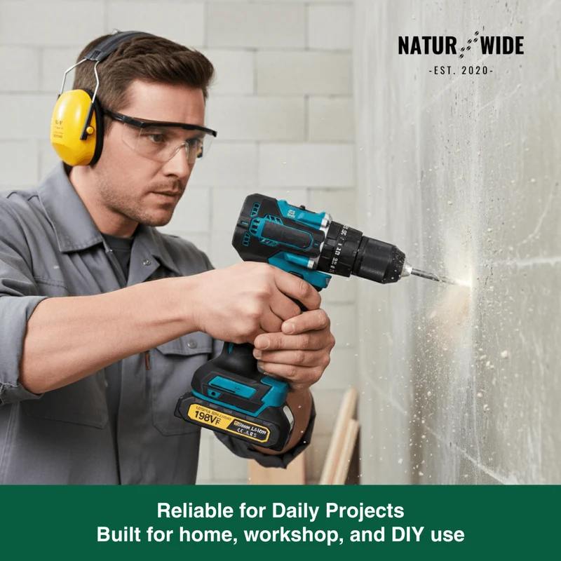 Cordless Impact Drill 18V Brushless – 65Nm & 1/2" Chuck