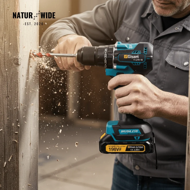 Cordless Impact Drill 18V Brushless – 65Nm & 1/2" Chuck