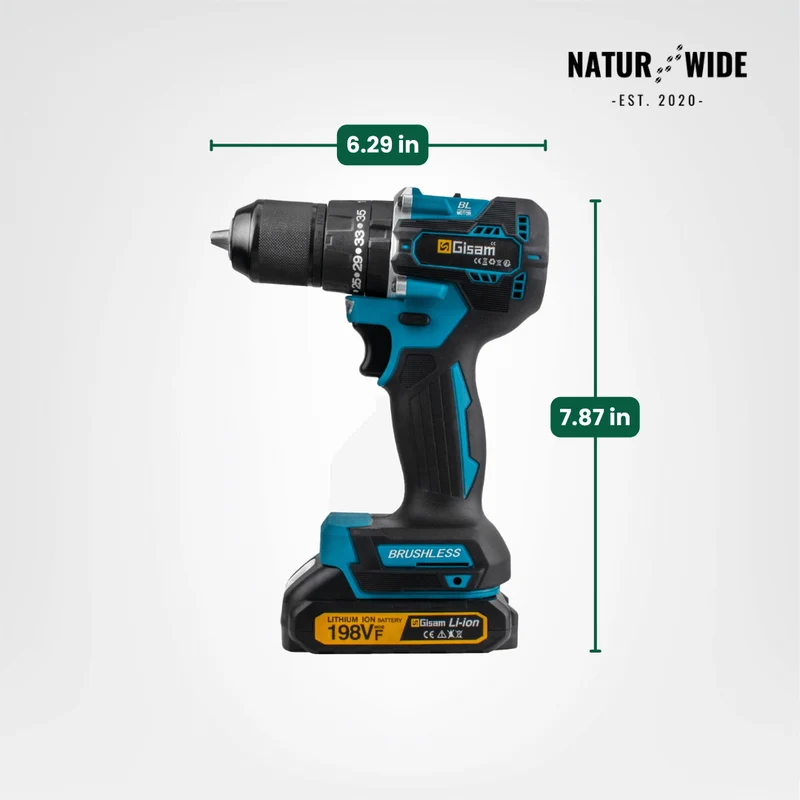 Cordless Impact Drill 18V Brushless – 65Nm & 1/2" Chuck