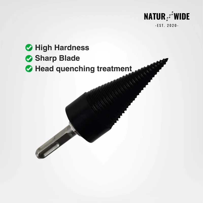 Firewood Splitter Drill Bit 32mm – Wood Splitting Cone
