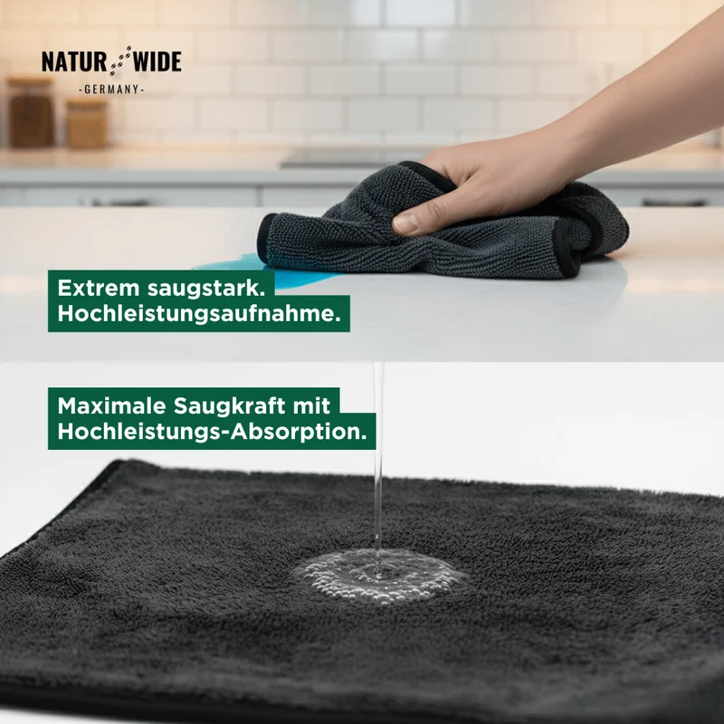 Ultra Trockentuch XXL - Extra Dick & Saugstark Premium Mikrofaser