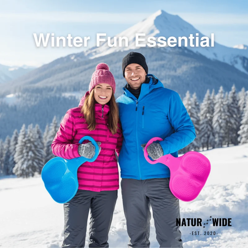 Durable Snow Sled & Sand Slider – Winter Fun Toboggan (22")