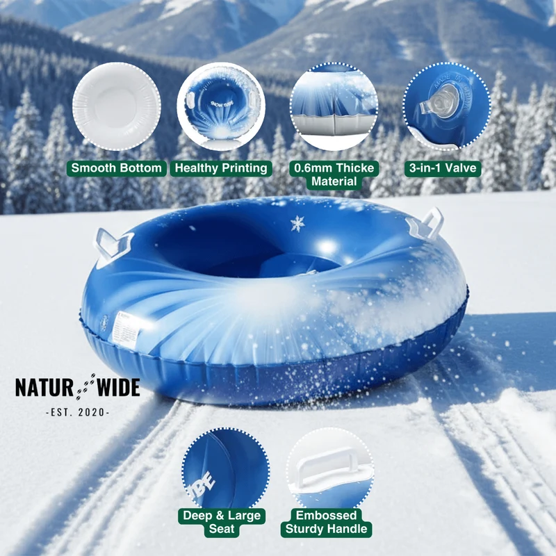 Inflatable Snow Tube – Heavy-Duty Winter Sled