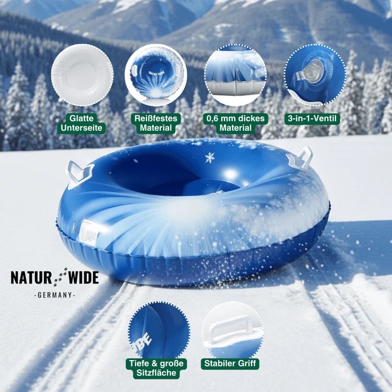 Aufblasbarer Schnee-Reifen – Robuster Winter-Schlitten