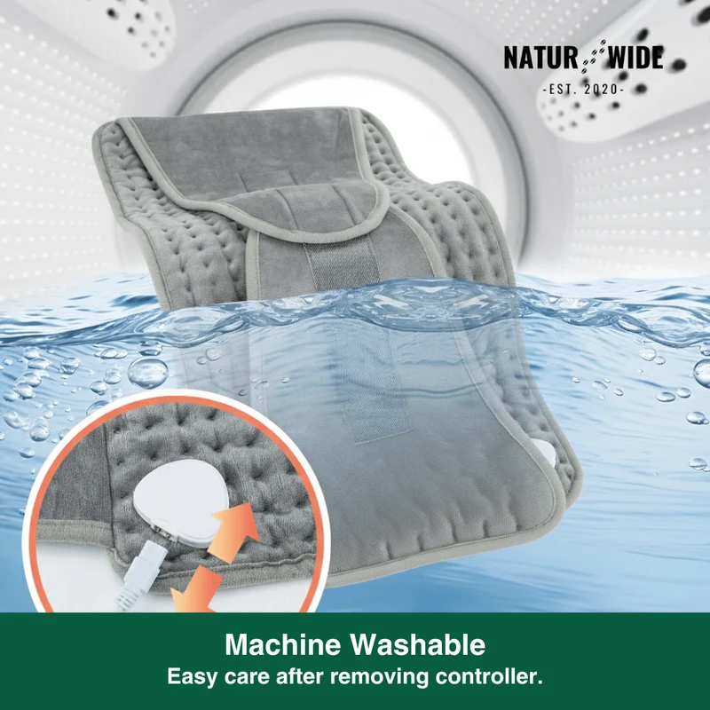Electric Back Heating Belt – Waist Warmer with 9 Heat Settings & Timer