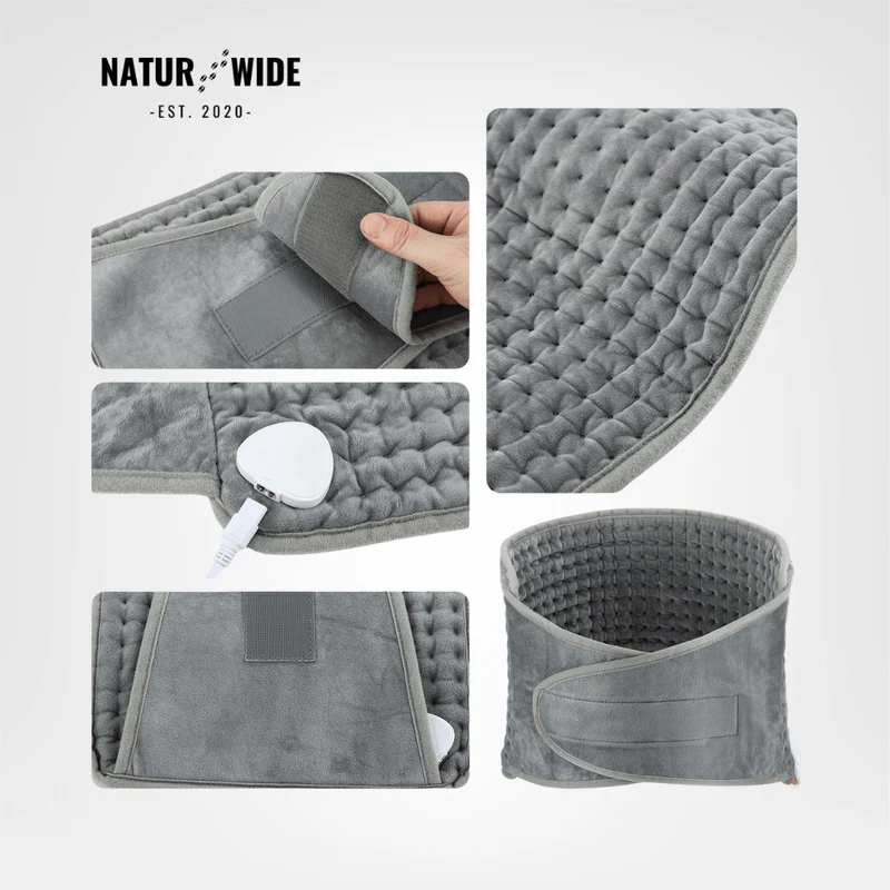 Electric Back Heating Belt – Waist Warmer with 9 Heat Settings & Timer
