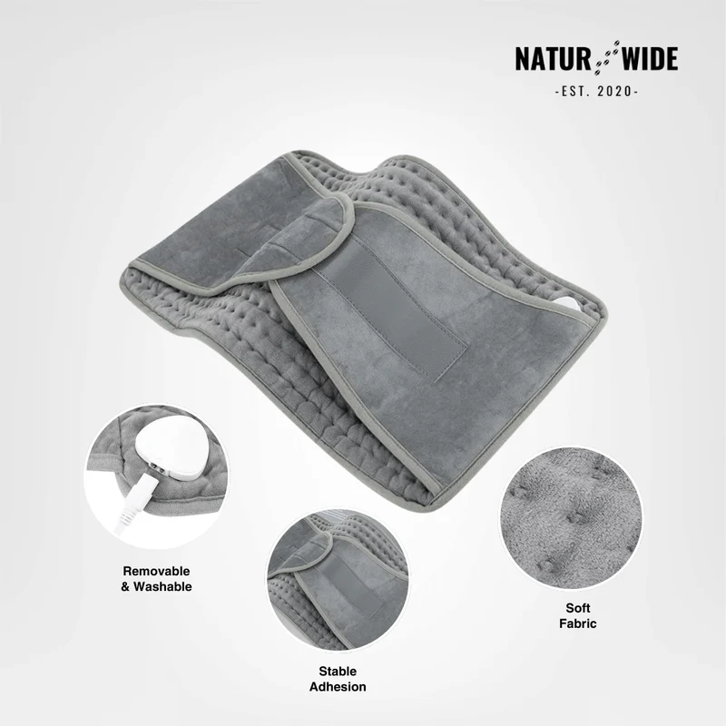 Electric Back Heating Belt – Waist Warmer with 9 Heat Settings & Timer