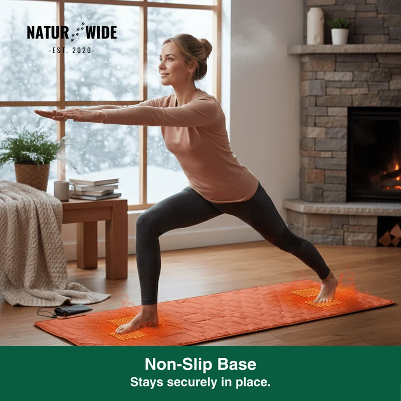 USB Heated Sleeping Mat – 5-Zone Camping Mattress Pad (78" x 24")