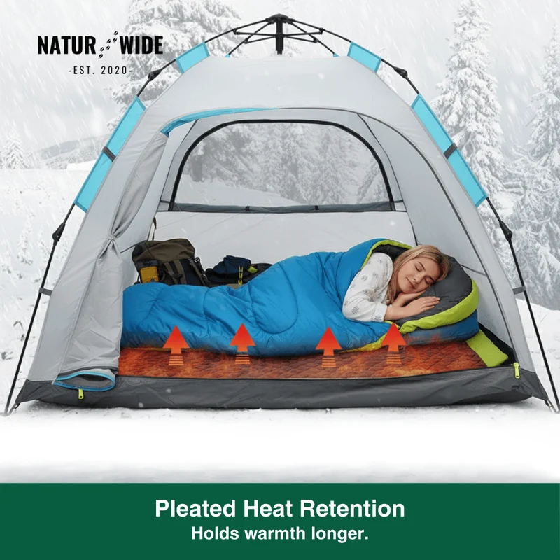 USB Heated Sleeping Mat – 5-Zone Camping Mattress Pad (78" x 24")